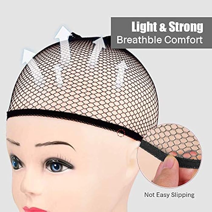Lemacyh Wig Caps,8 Pack Fishnet Wig Caps Thicker and Strong Thread Durable and Breathable - Image 2